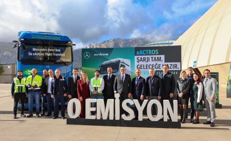 Mercedes-Benz eActros 600 ile Medcem Çimento Grubu, elektrikli araç filosunu güçlendirdi