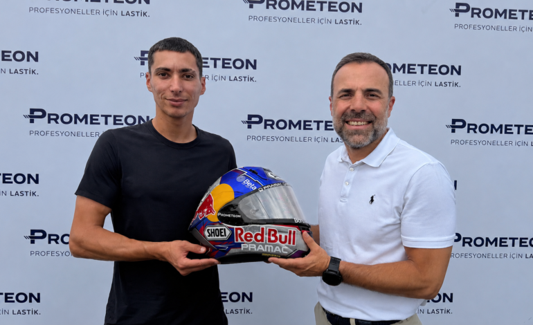 Prometeon, MotoGP’de yarışan ilk Türk sporcu olan Toprak Razgatlıoğlu’na desteğini sürdürüyor